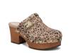 Original Joy Clog Tan/Black Leopard Print Suede view