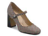 Pico Mary Jane Pump Off White/Burgundy/Black Houndstooth view