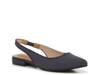 Abigail Flat Navy/Beige Polka Dots view