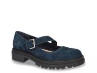 Britt Mary Jane Loafer Navy Suede view