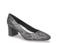 Jilan Pump Silver Fabric view