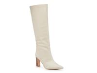 Frankie Wide Calf Boot Cream Croc Print view