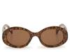 Flame Sunglasses Tan/Black Leopard Print view