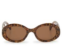 Flame Sunglasses Tan/Black Leopard Print view
