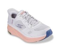 Hands Free Slip-Ins Max Cushioning Premier 2.0 Alora Running Shoe- Women's Light Grey/Orange view