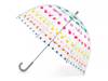 Bubble Dots Kids' Umbrella Clear/Multicolor Dots view