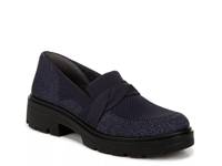 Muse Bow Platform Loafer Navy view