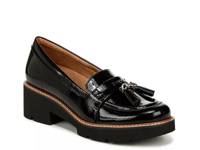 Committed Platform Loafer Black Patent view