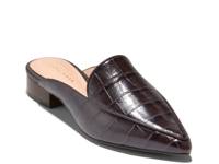 Piper Mule Dark Brown Croc Print view