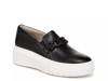 Daphne Platform Slip-On Sneaker Black Leather view
