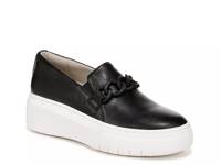 Daphne Platform Slip-On Sneaker Black Leather view