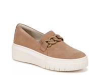 Daphne Platform Slip-On Sneaker Camel Brown Suede view