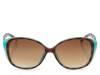 Cat-Eye Overlay Sunglasses Tea/Brown/Black Tortoise Shell view
