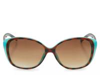 Cat-Eye Overlay Sunglasses Tea/Brown/Black Tortoise Shell view