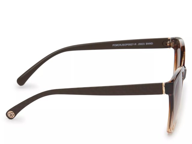 Square Cat-Eye Embossed Sunglasses