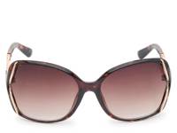 Oversized Gold-Trim Sunglasses Brown Tortoiseshell view
