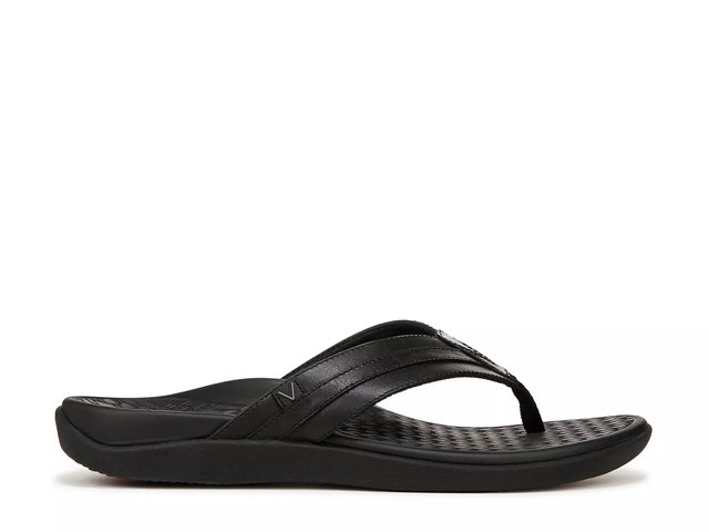 Vionic Mens Tide Black Flip-Flops m-tide-slide_black_silo_1.jpg main image 3
