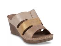 Delores Wedge Sandal Gold/Rose Gold/Champagne view