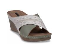 Hayden Wedge Sandal Dark Green view