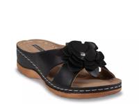 Joy Wedge Sandal Black view