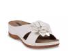 Joy Wedge Sandal White view