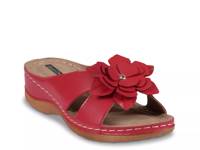 Joy Wedge Sandal Coral Red view
