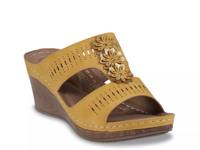 Lisette Wedge Sandal Mustard Yellow view