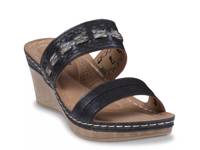 Mariah Wedge Sandal Black view