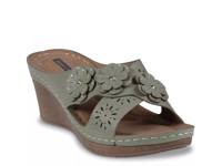 Miller Wedge Sandal Dark Green view