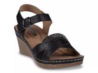 Monaco Wedge Sandal Black view