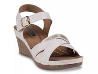 Monaco Wedge Sandal Off White view