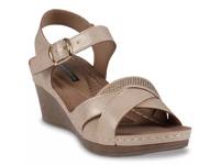 Monaco Wedge Sandal Gold Metallic view
