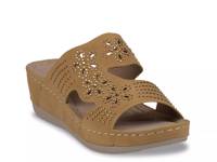 Santiago Wedge Sandal Yellow view