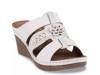 Spring Wedge Sandal White view