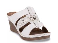 Spring Wedge Sandal White view