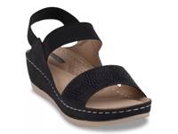 Tammy Wedge Sandal Black view