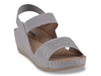 Tammy Wedge Sandal Silver Metallic view