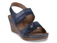 Tulip Wedge Sandal Navy view