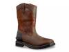 Montana 11 Waterproof Steel Toe Work Boot - Men's Dark Brown/Red view