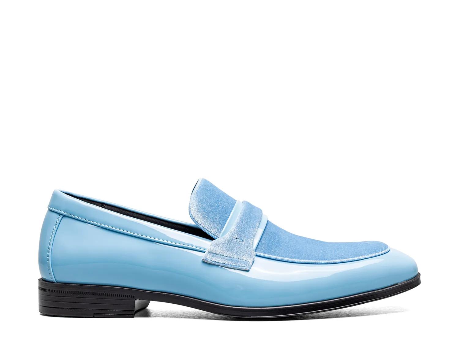 Stacy Adams Shoes Spratley Moc Toe Saddle Slip On Light Blue Size 8 — photo 2