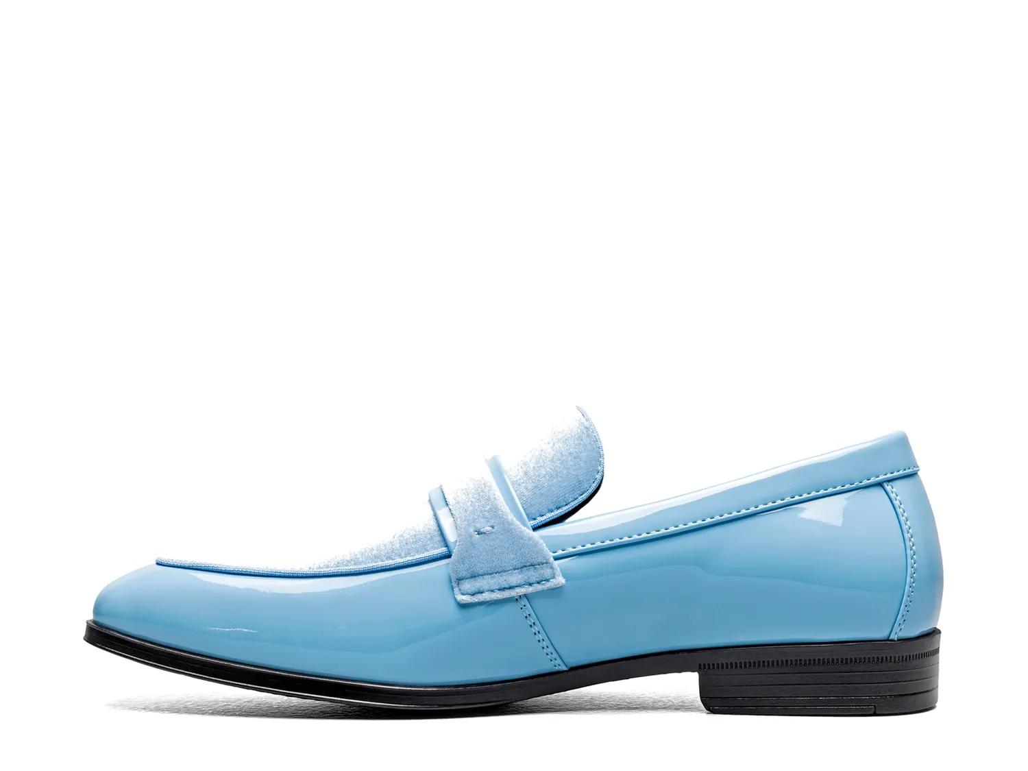Stacy Adams Shoes Spratley Moc Toe Saddle Slip On Light Blue Size 8 — photo 2