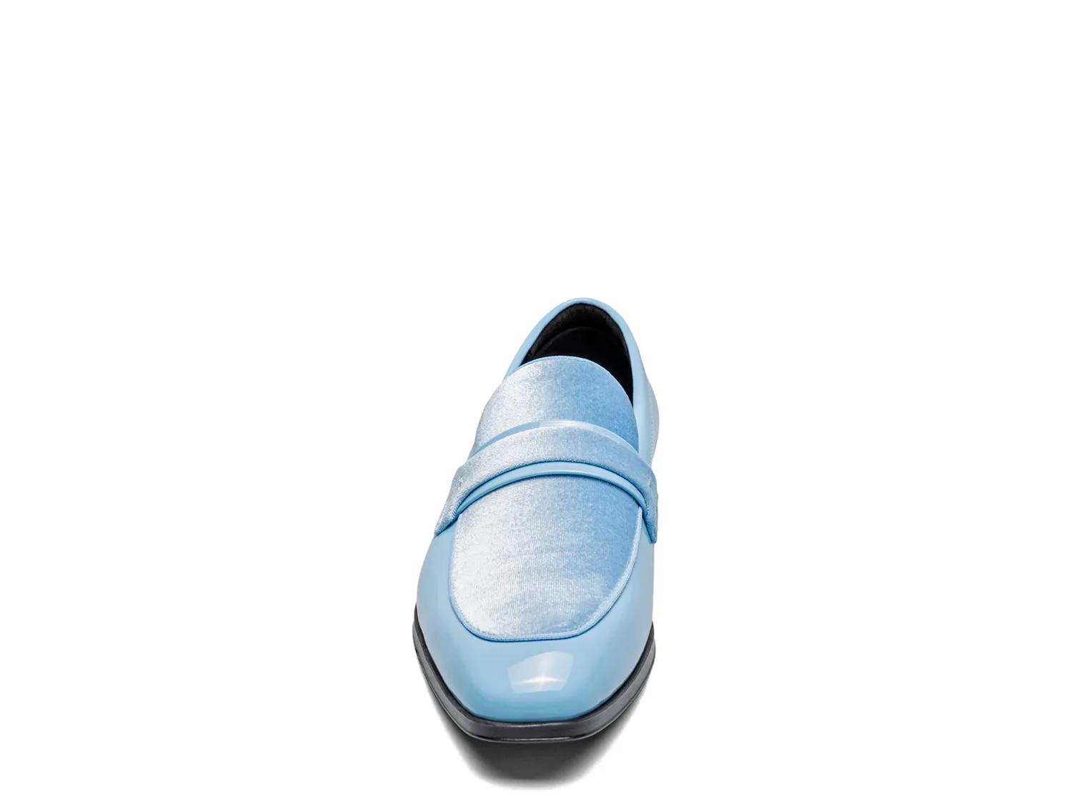 Stacy Adams Shoes Spratley Moc Toe Saddle Slip On Light Blue Size 8 — photo 2