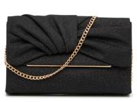 Glitter Bow Clutch Black view