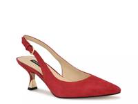 Jannit Pump Red Fabric view