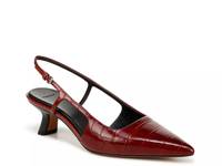 Bianca Pump Red Currant Croc Print view