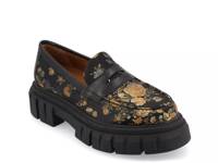 Flora Platform Loafer - Women's Black/Multicolor Floral Print view