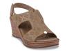 Amara Wedge Sandal Camel Brown view