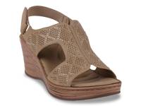 Amara Wedge Sandal Camel Brown view