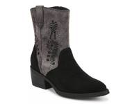 Rebel Western Bootie Black Synthetic/Fabric view