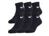 Kids' Quarter Ankle Socks - 6 Pack Black view